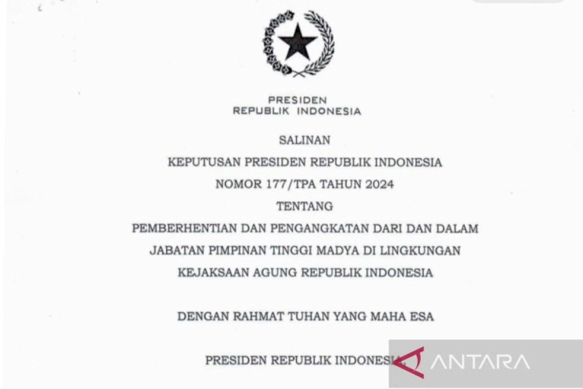 Presiden beri tugas baru untuk Rudi Margono dan Eben Ezer di Kejagung