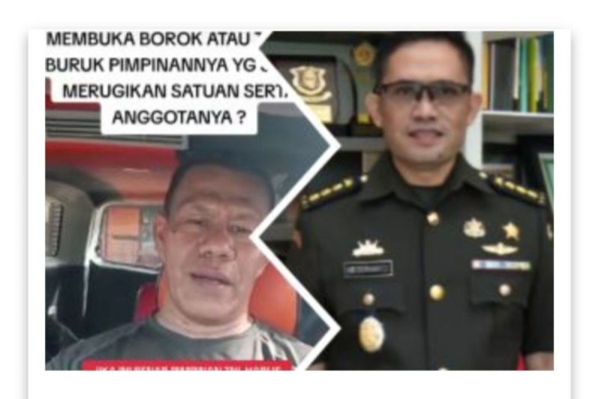 Kodam Mulawarman Temukan Pidana Berita hoaks Pada Oknum Prajurit Penyebar Viral Tentang Danyonif 613/RJA