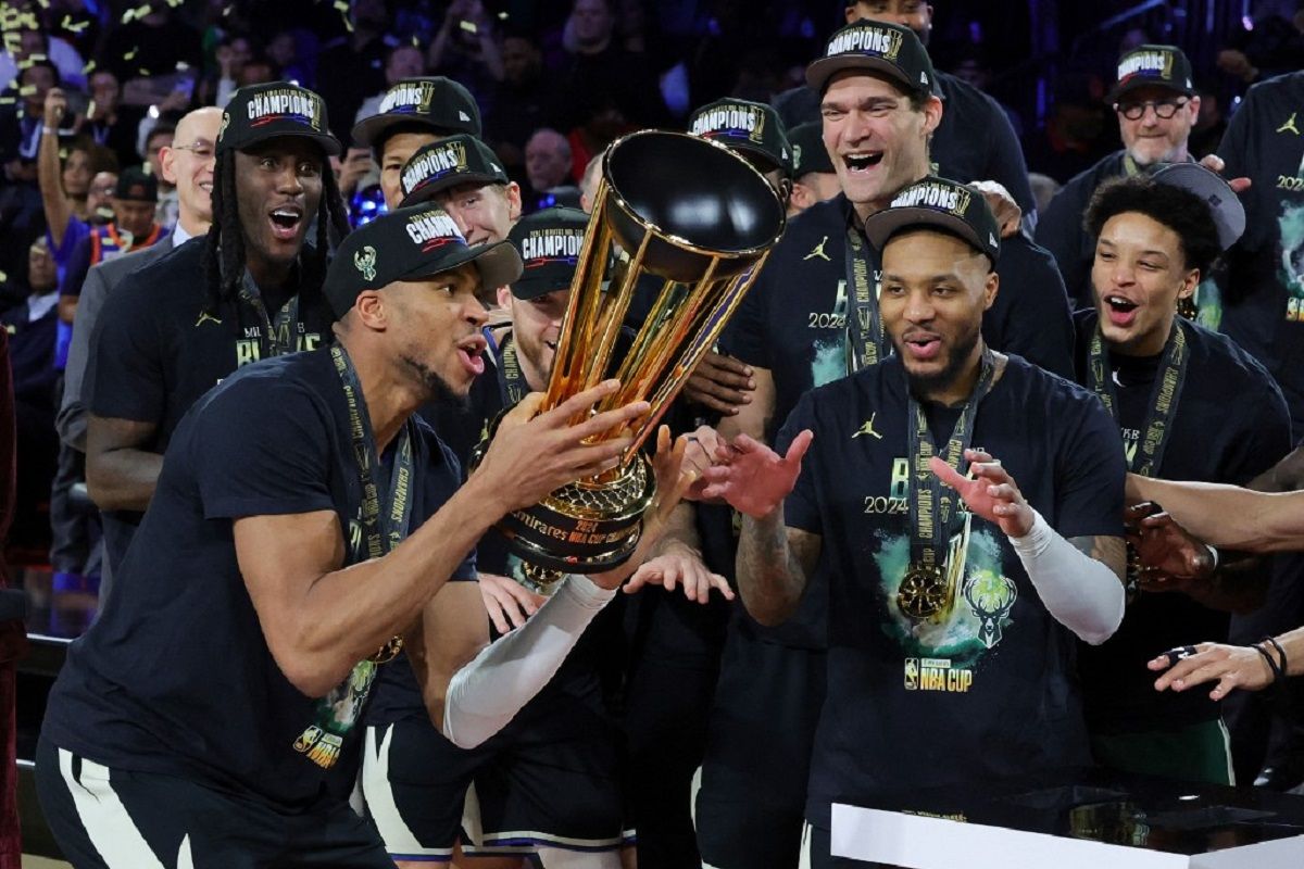 NBA Cup 2024: Milwaukee Bucks menjadi juara dan Giannis cetak triple-double