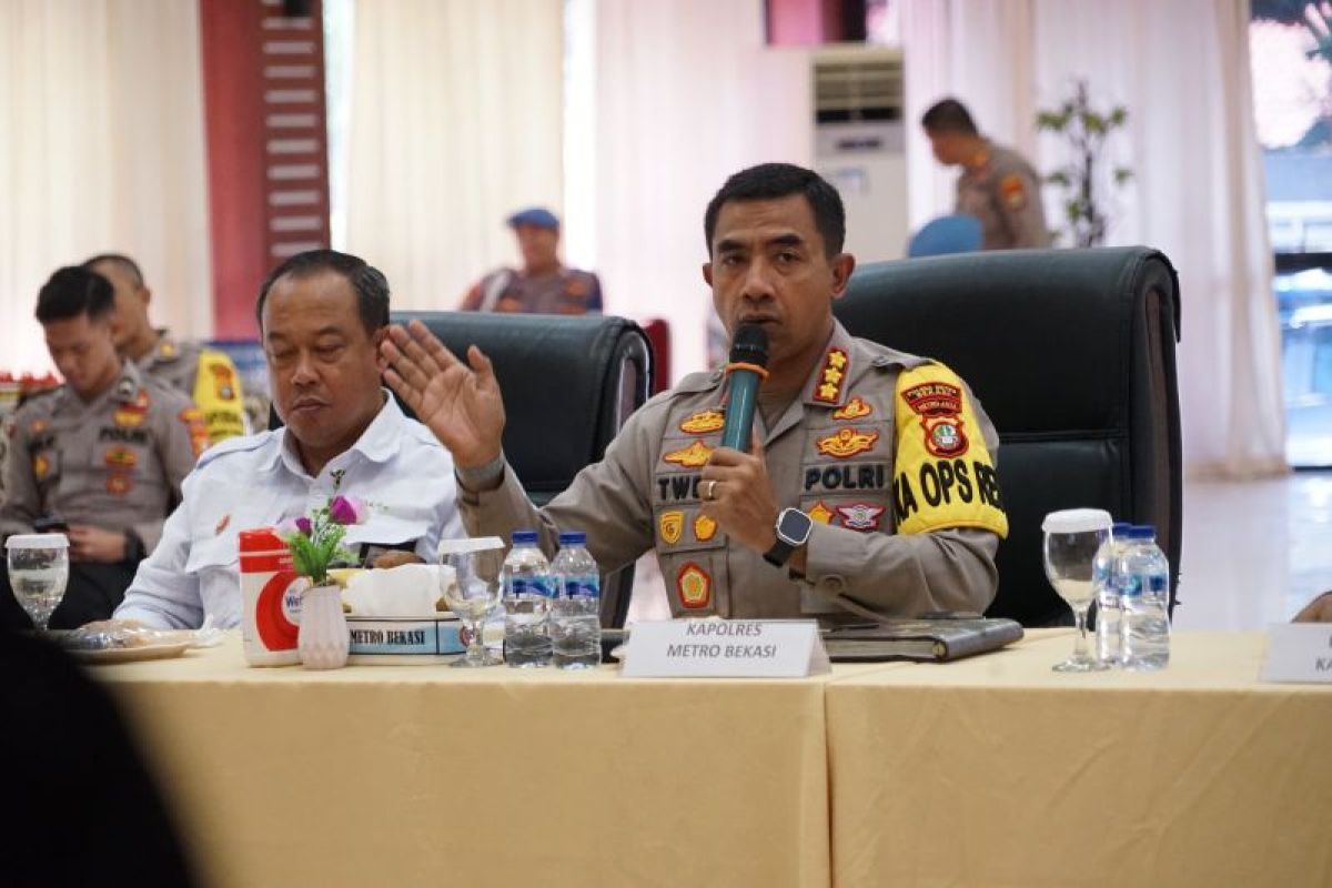 Polres Bekasi gelar rakor lintas sektoral persiapan libur akhir tahun