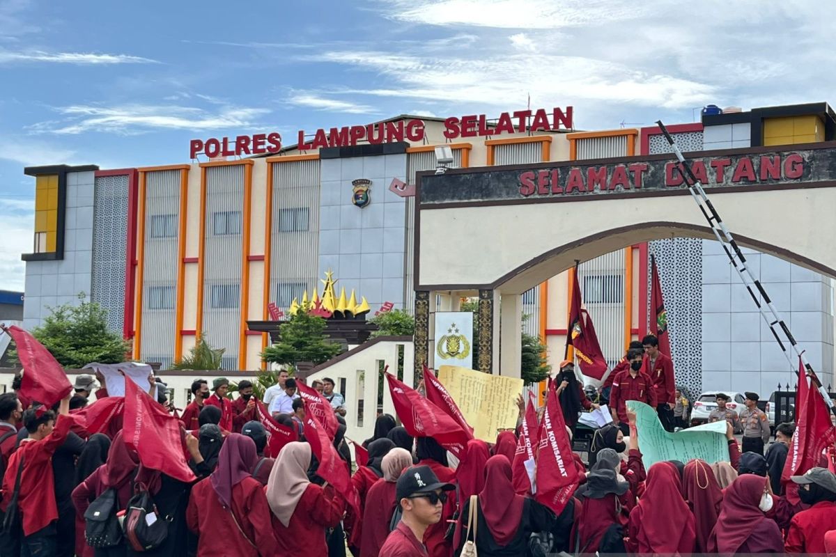 Ratusan mahasiswa IMM Lampung Selatan minta polisi tuntaskan kasus curanmor