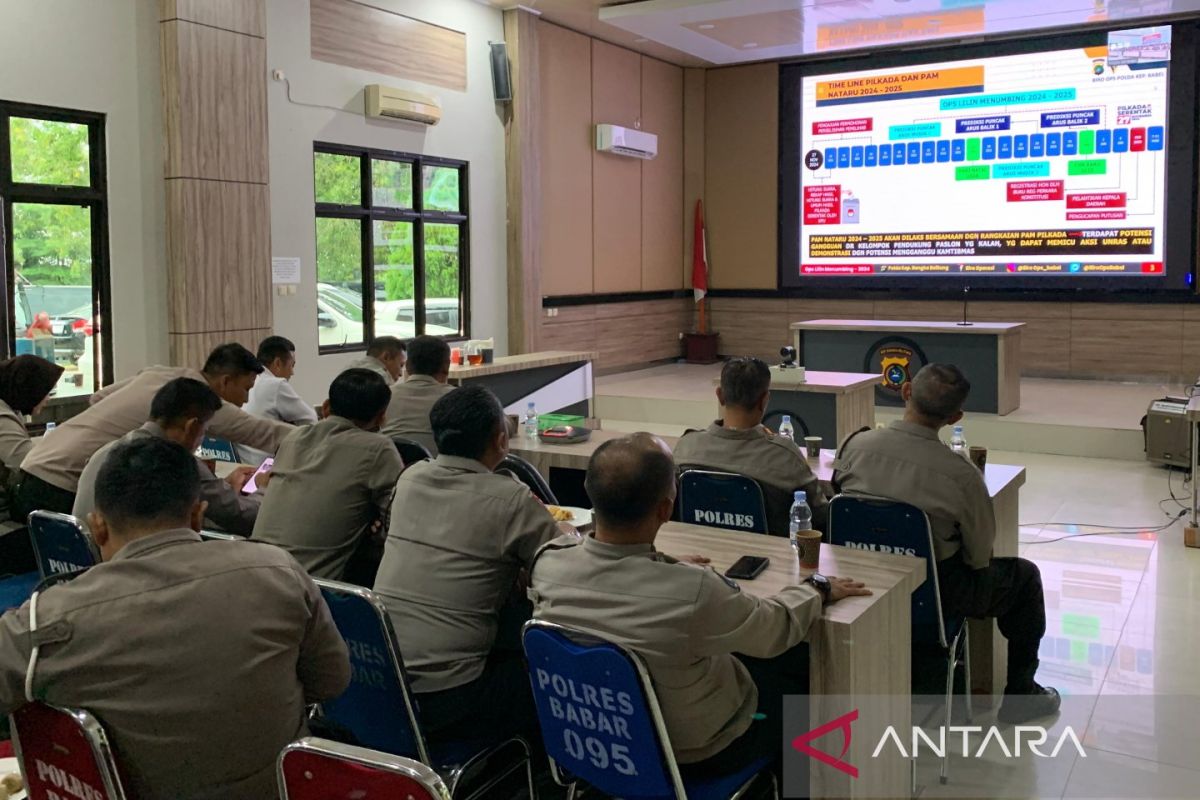 Polres Bangka Barat Babel matangkan persiapan Operasi Lilin 2024