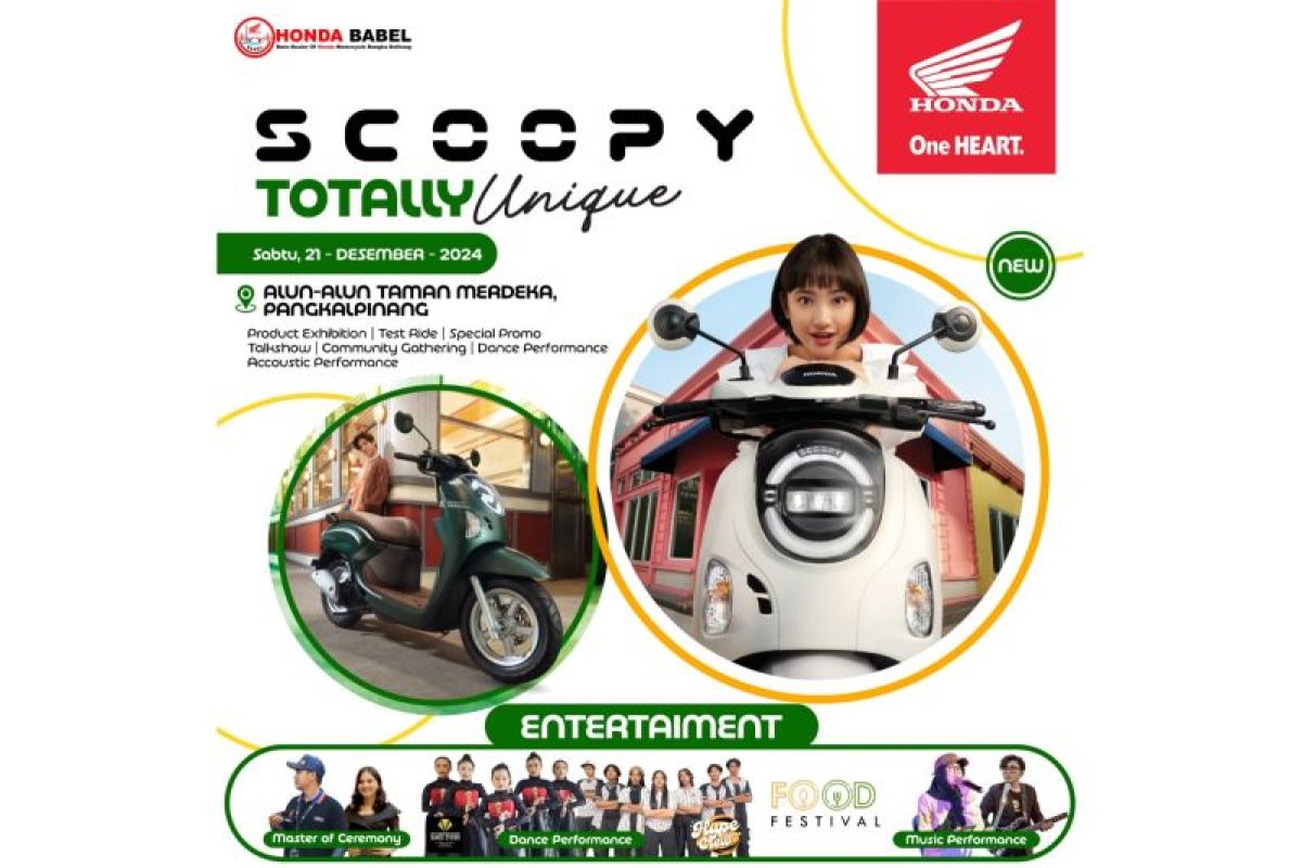 Honda Babel akan gelar Regional Public Launching New Honda Scoopy 2024