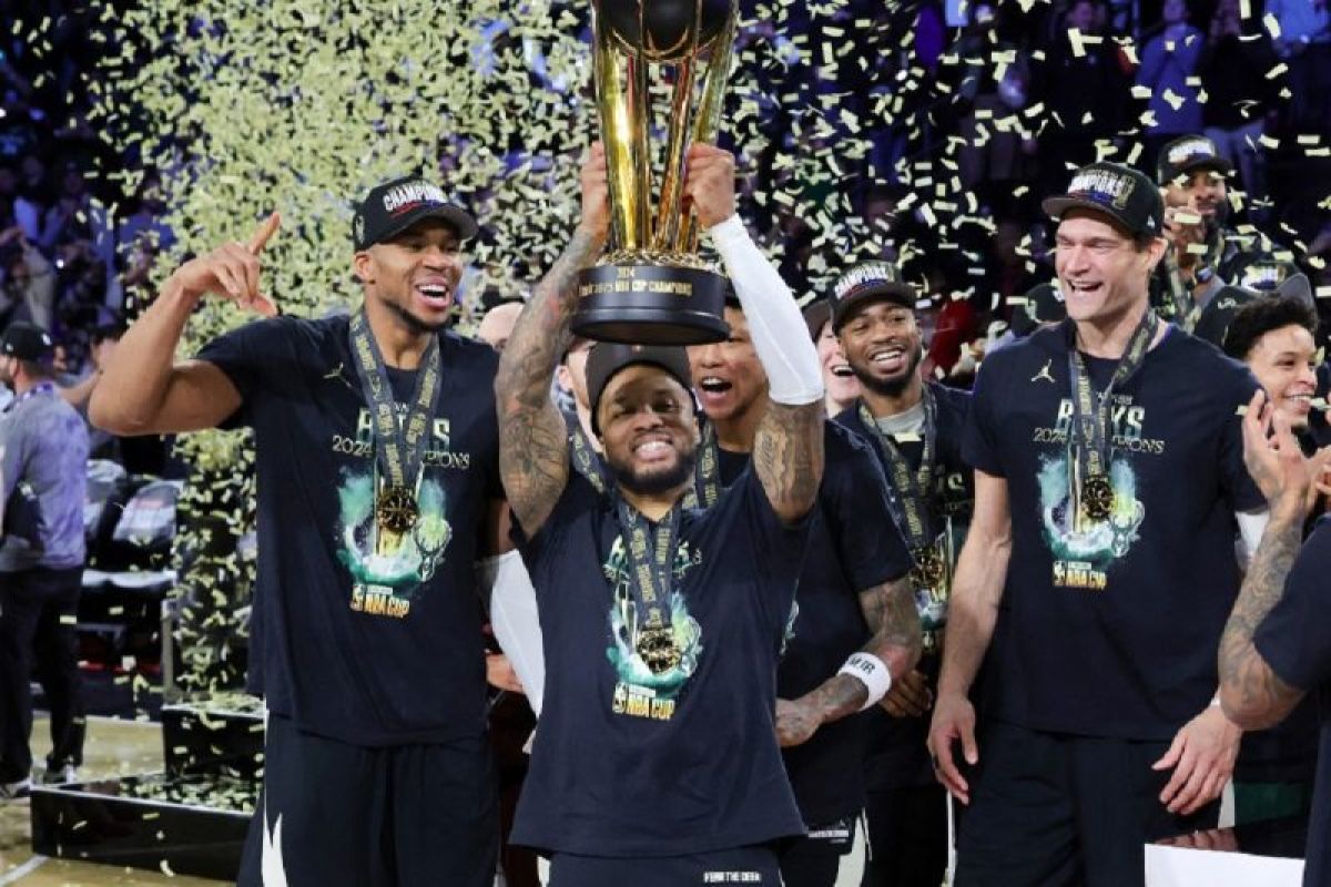 Kisah perjuangan Milwaukee Bucks juara NBA Cup 2024