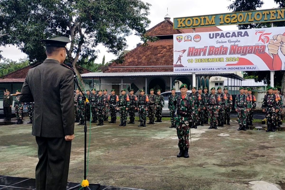 TNI komitmen gelorakan bela negara di Lombok Tengah