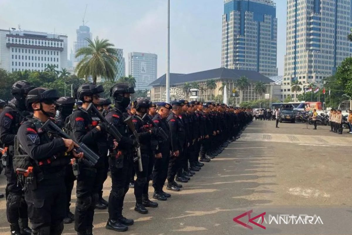 Polisi kerahkan ratusan personel untuk aksi tolak PPN 12 persen