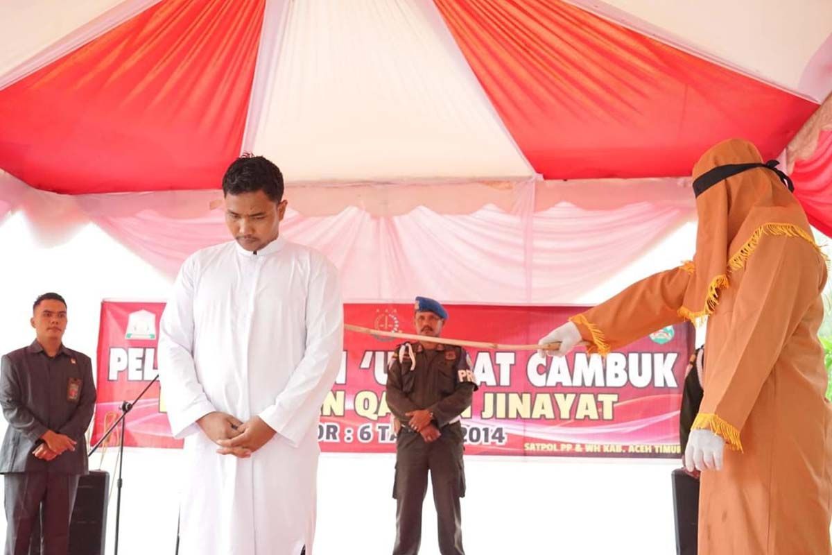 Tiga terpidana dihukum cambuk di Aceh Timur