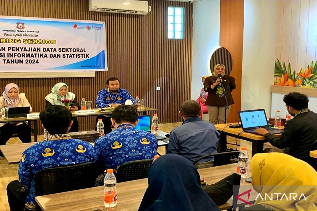 Diskominfotik Gorontalo gelar harmonisasi dan penyajian data sektoral