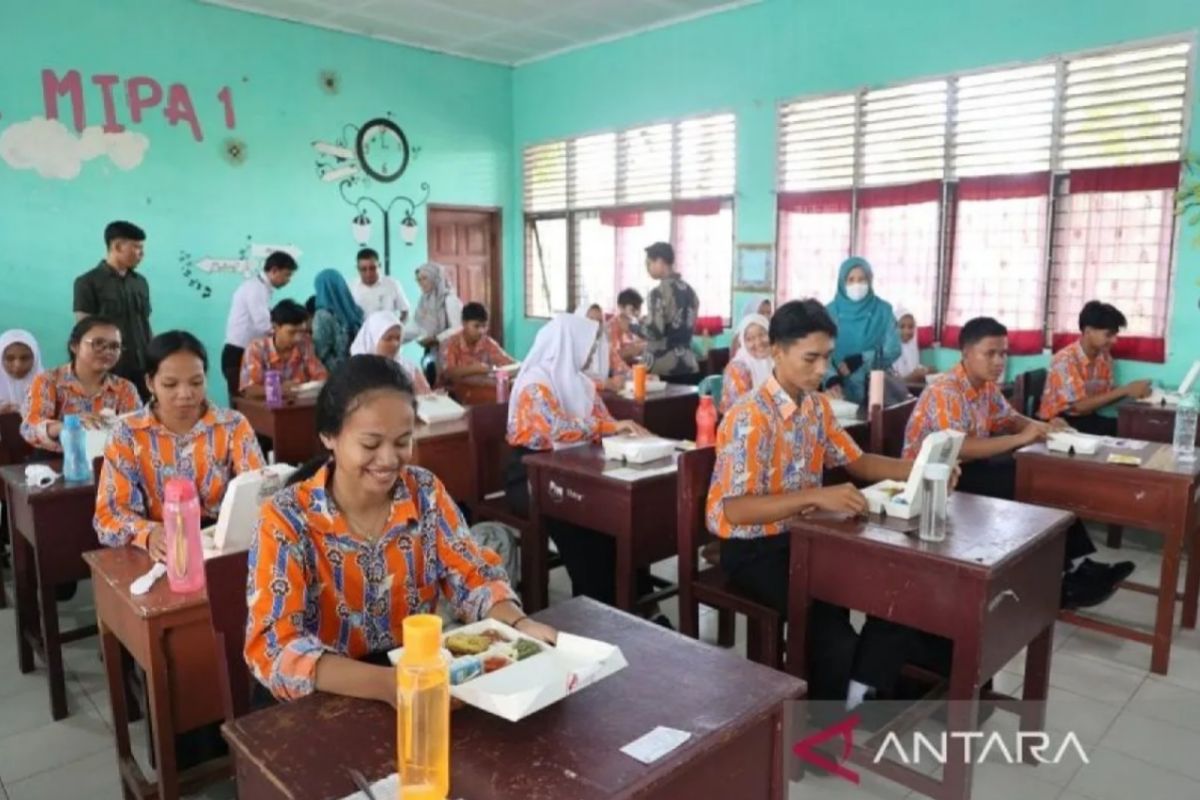 PTPN IV Regional III Riau simulasi makan bergizi gratis di Siak