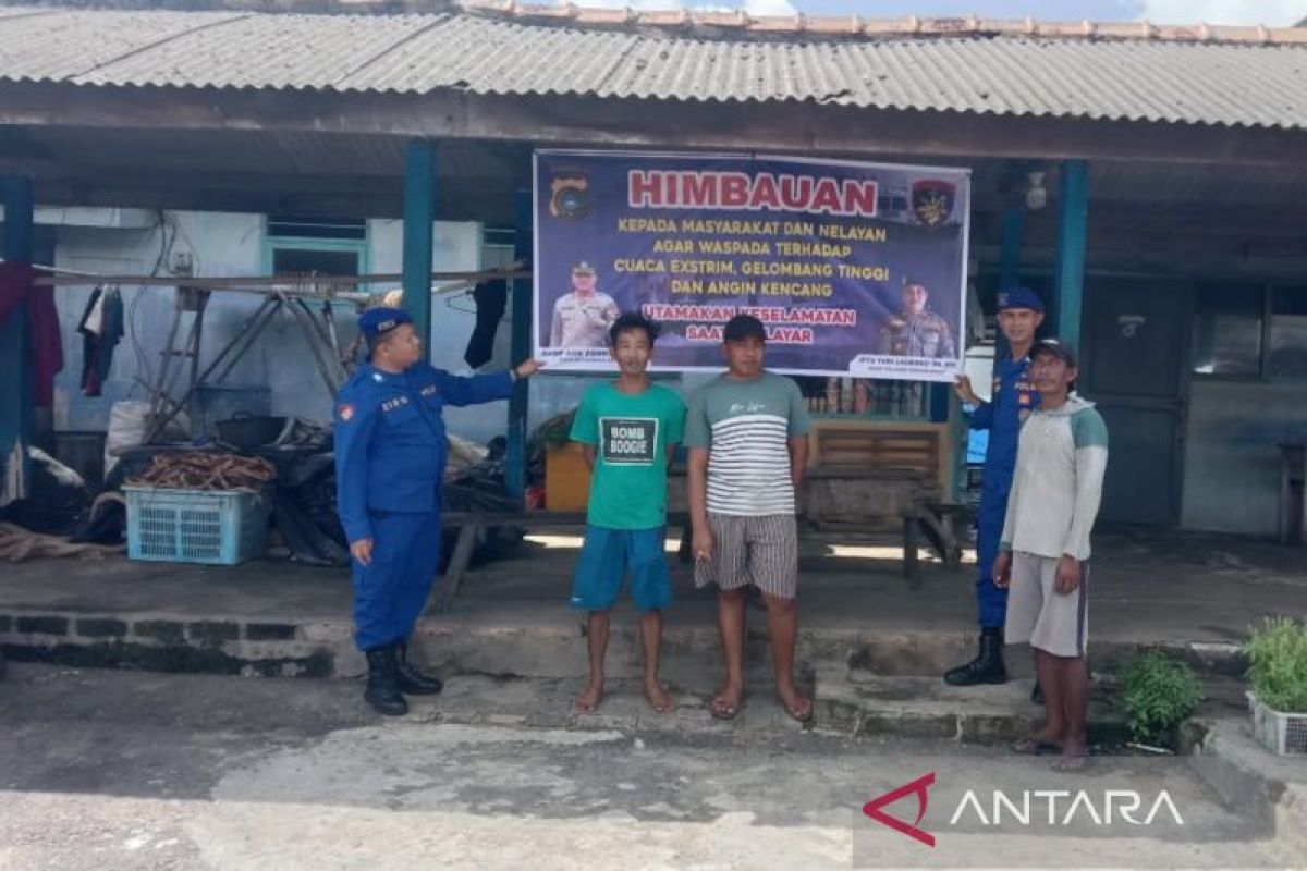 Polres Bangka Barat imbau nelayan waspada gelombang tinggi