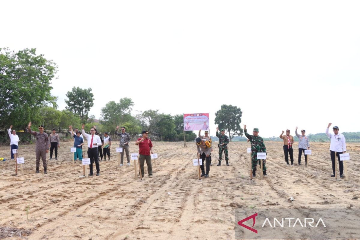 Polisi Bangka Barat-warga garap 15 hektare lahan ketahanan pangan