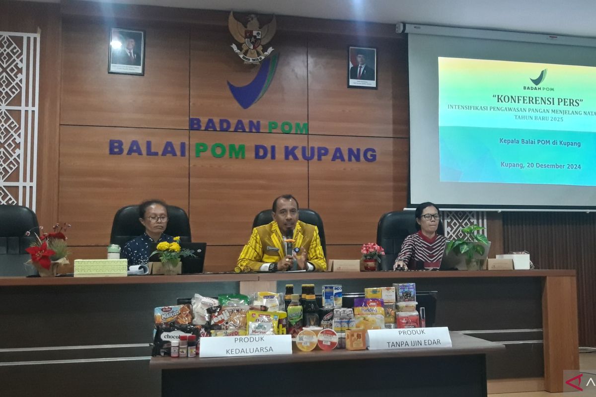 BPOM Kupang menemukan 124 produk tak penuhi aturan jelang Nataru