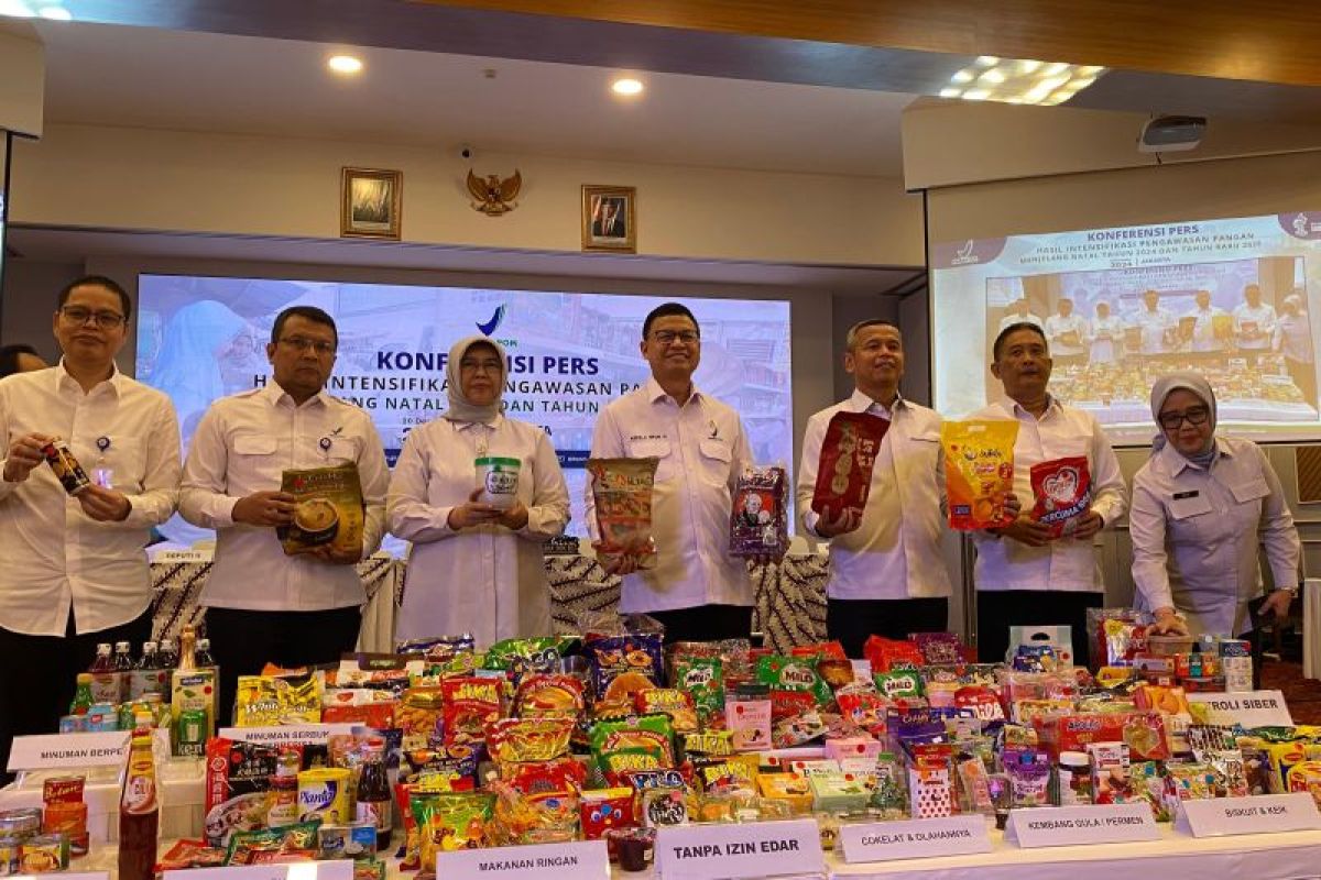 BPOM amankan puluhan ribu produk pangan kedaluwarsa Jelang Nataru