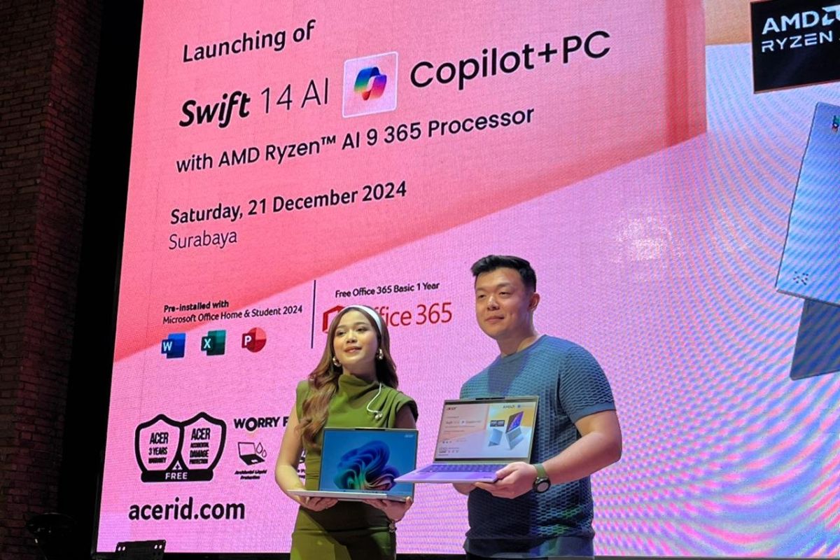 Acer luncurkan Swift 14 AI Copilot+PC dukung kebutuhan pengguna yang dinamis