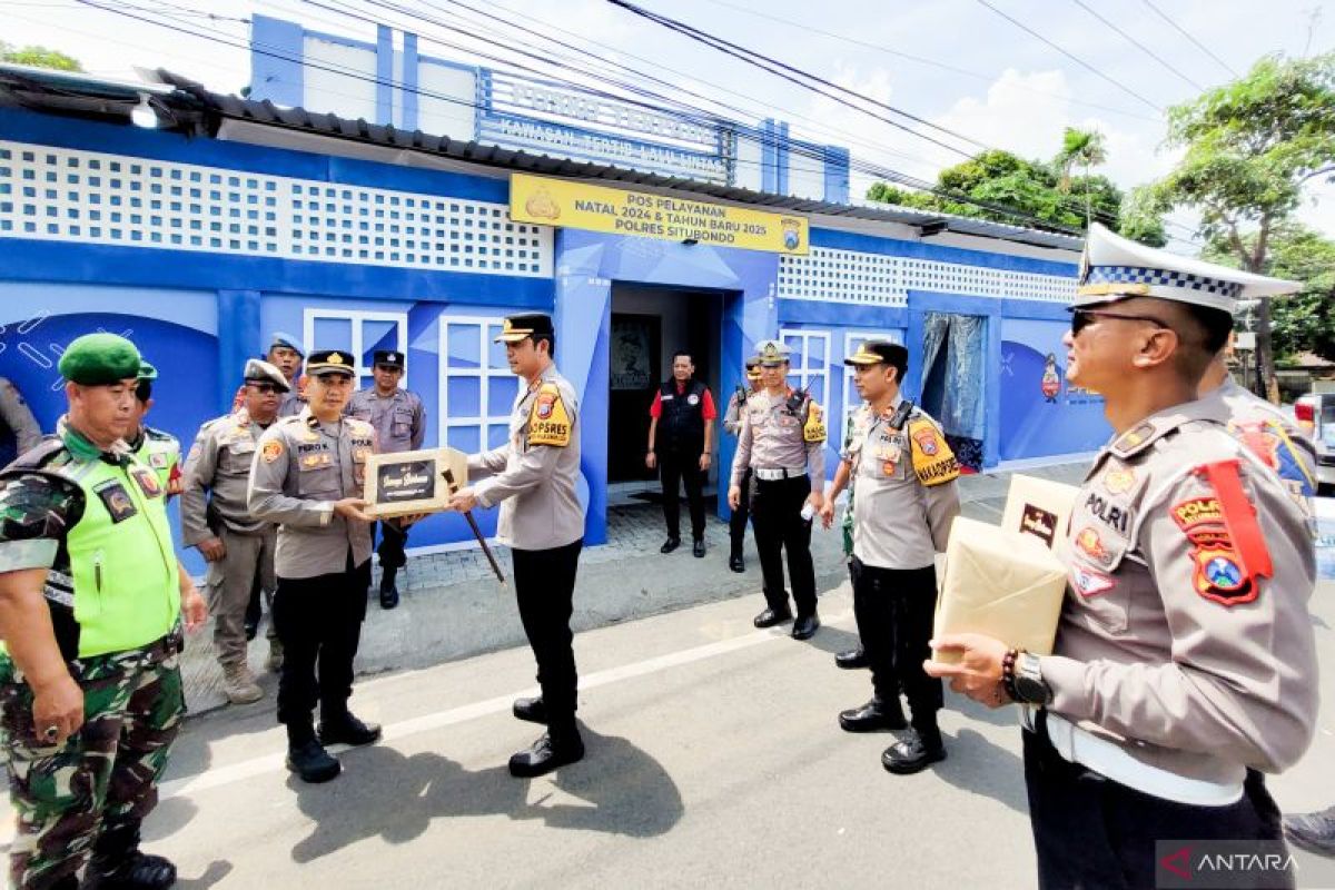 Kapolres Situbondo cek kesiapan petugas di pos pengamanan Nataru