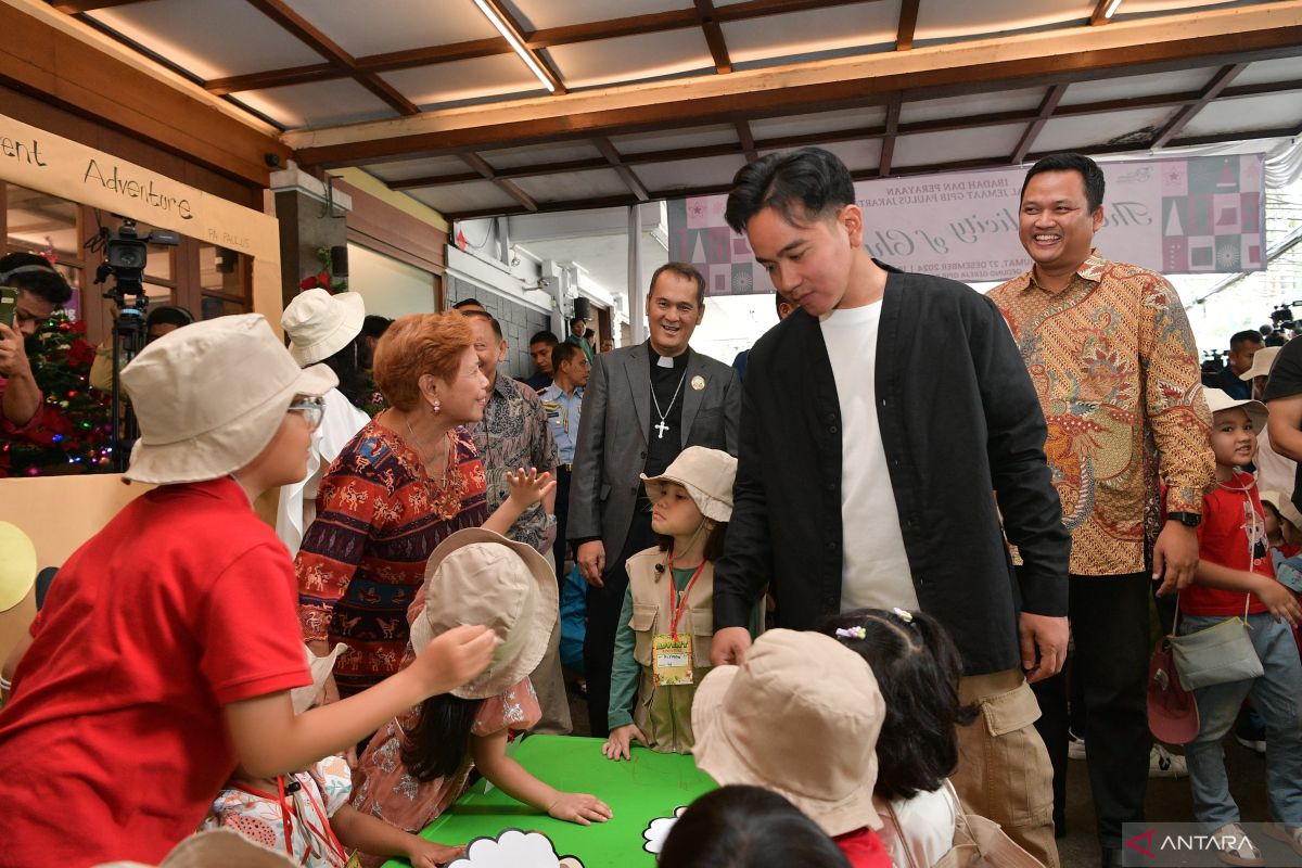 Wapres Gibran tinjau perayaan penyambutan Natal di GPIB Paulus Menteng