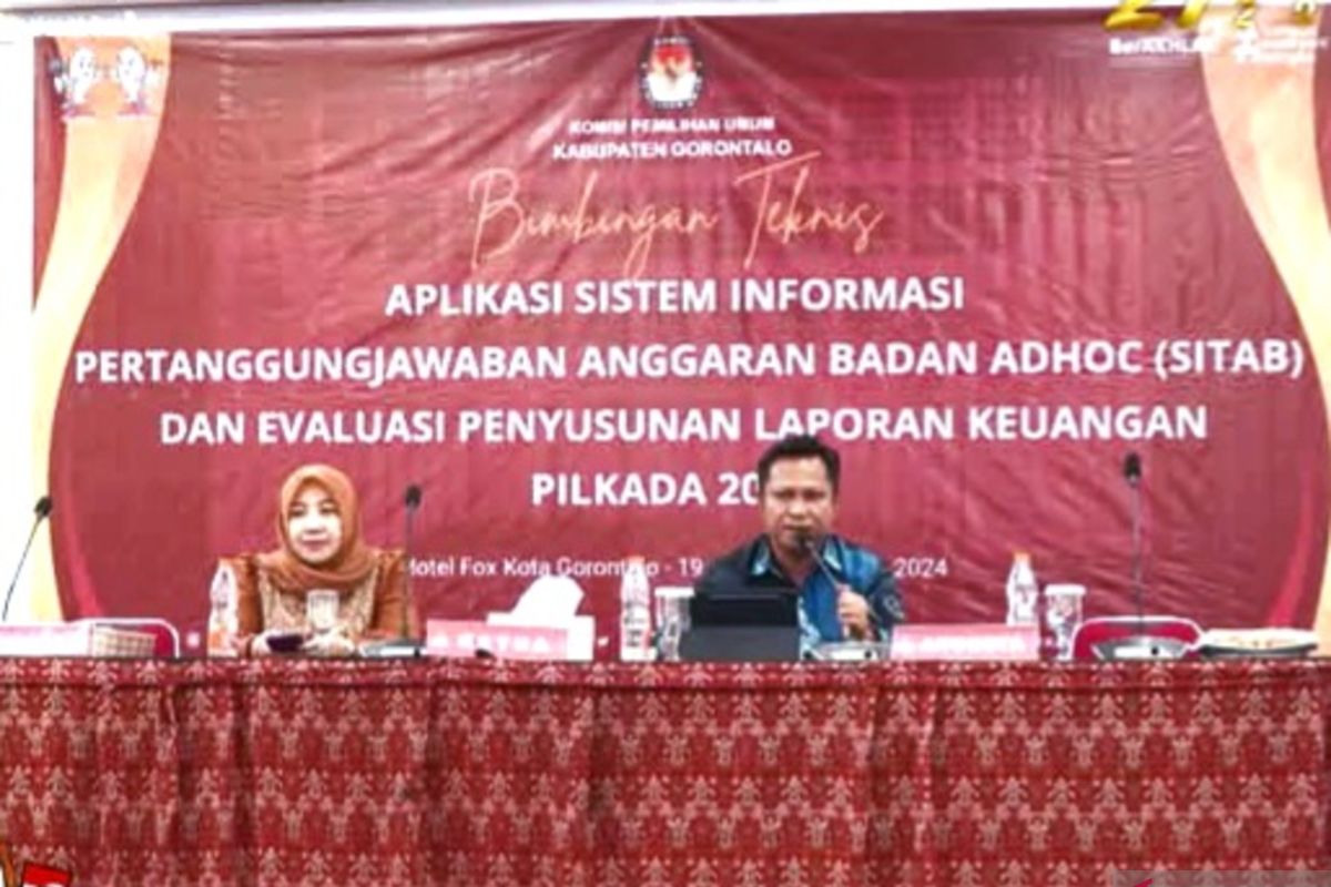 KPU Kabupaten Gorontalo memastikan kesiapan laporan keuangan Pilkada 2024