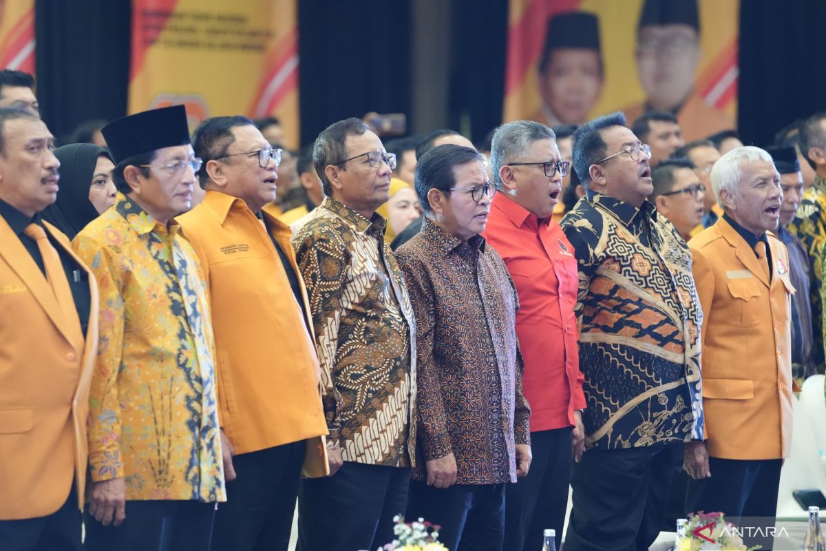 Menag, Mahfud Md hingga Pramono-Doel hadiri HUT ke-18 Partai Hanura