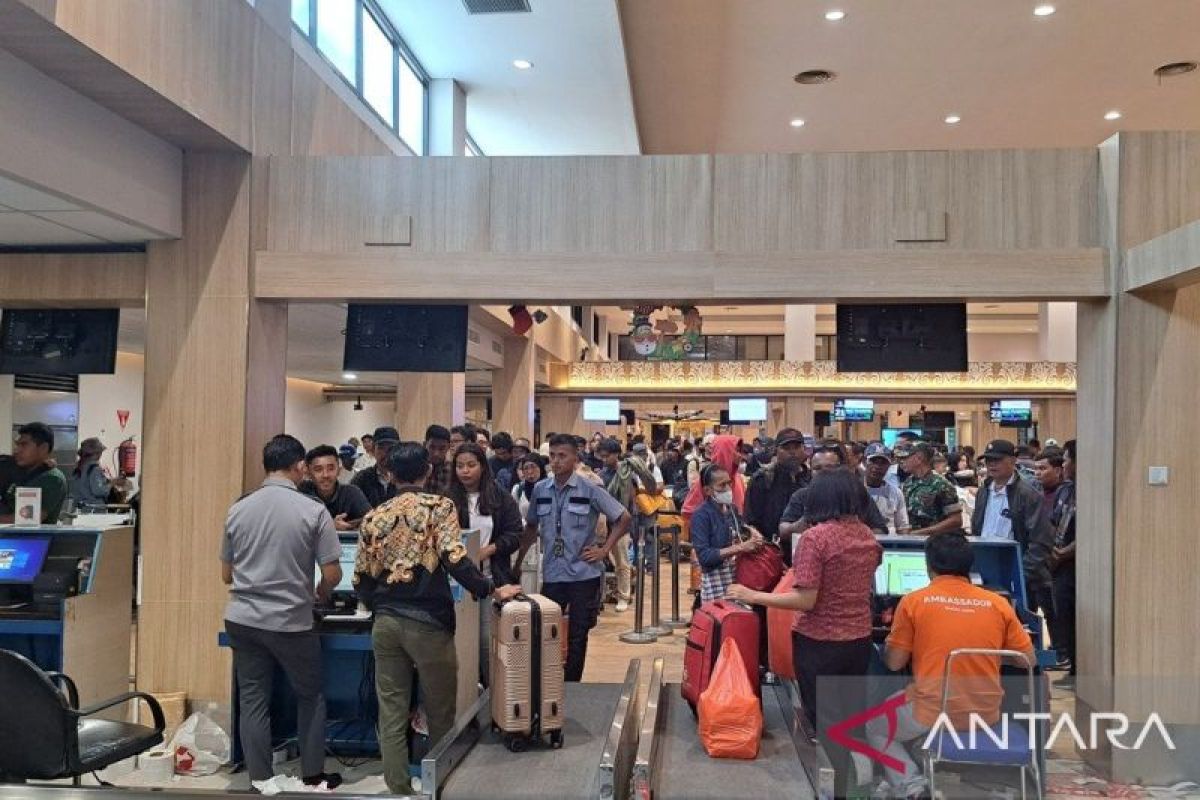 Bandara Sentani: Jumlah penumpang puncak arus mudik Natal naik 9,7 persen