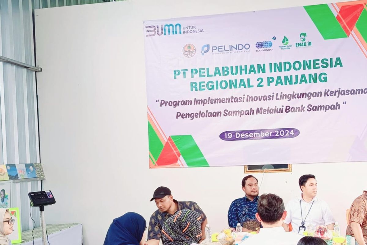 Pelindo Regional 2 Panjang dan Sucofindo jalin kerja sama dengan Bank Sampah