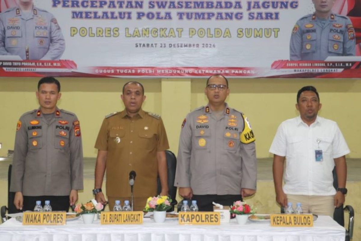 Simak cara Polres Langkat wujudkan ketahanan pangan