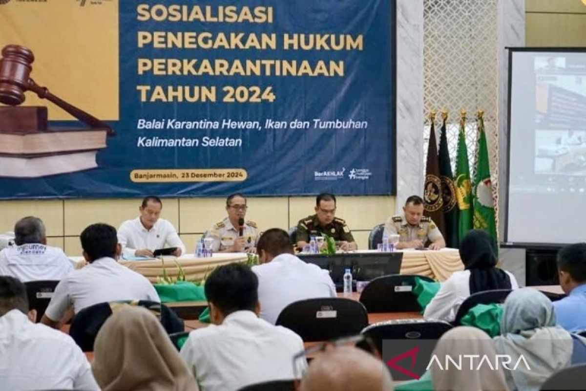 Kalsel intensifkan penegakan hukum karantina lindungi SDA hayati dari hama