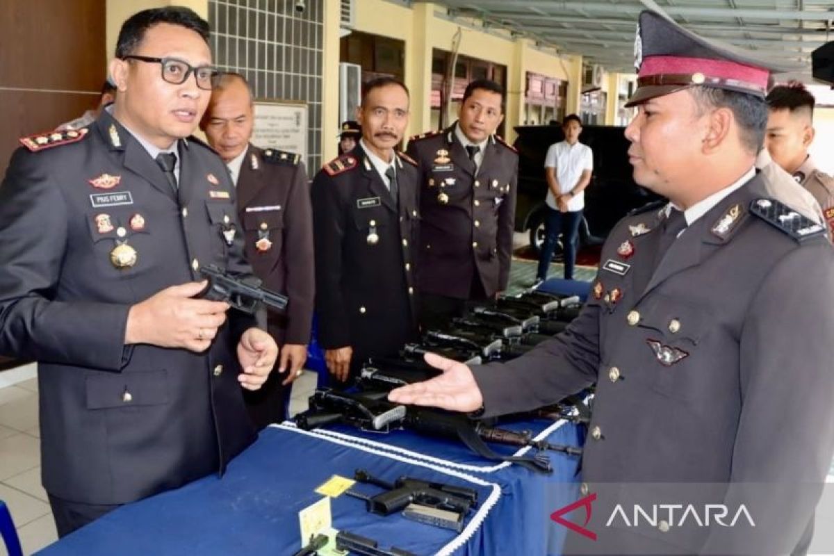 Polres HST sita senjata api habis masa izin cegah penyalahgunaan