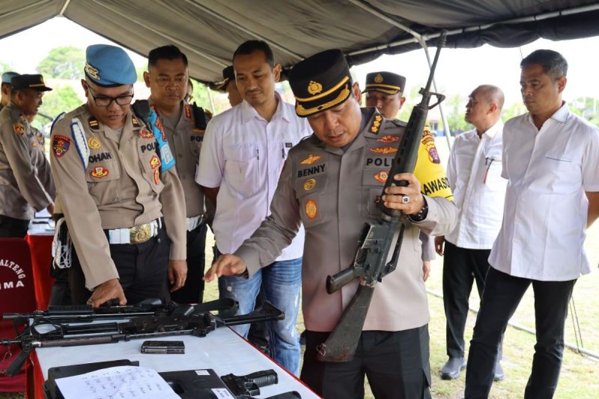 Cegah penyalahgunaan, Senjata Api anggota Polda Kalteng diperiksa