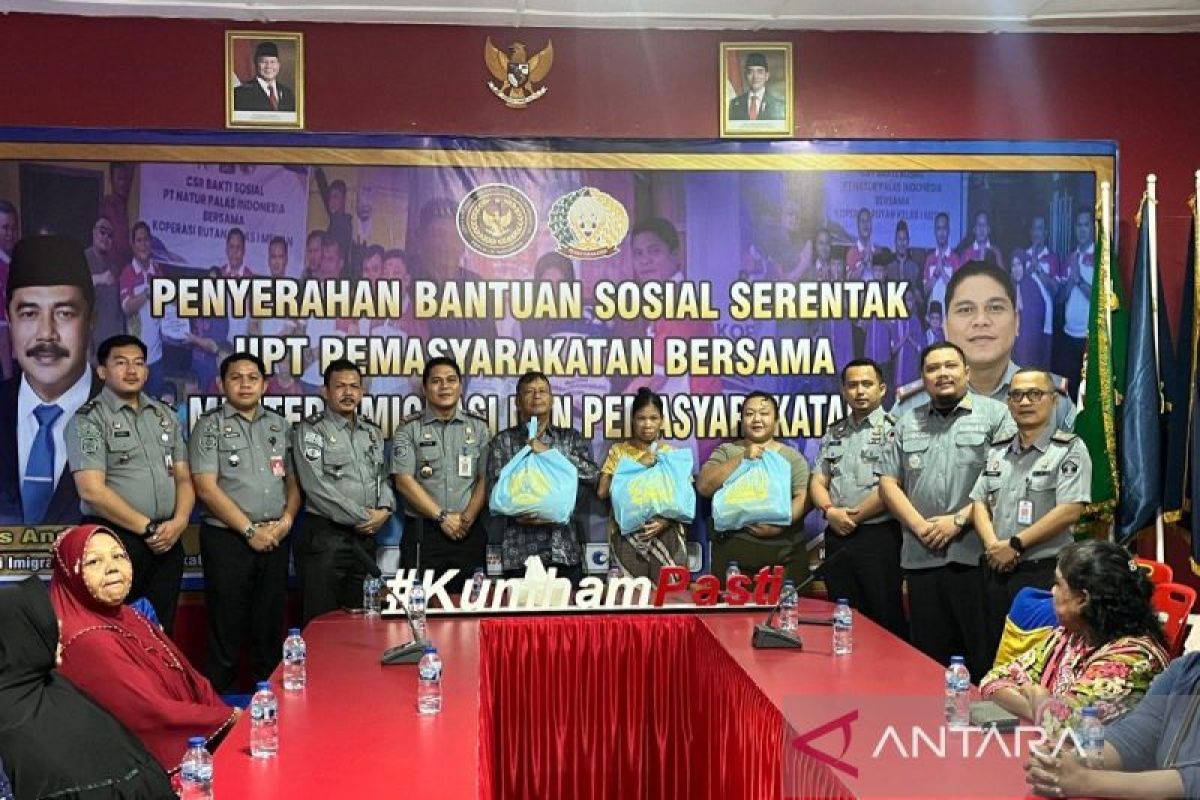 Rutan Medan ikuti kegiatan panen raya dan bansos bersama Menteri Imipas secara virtual