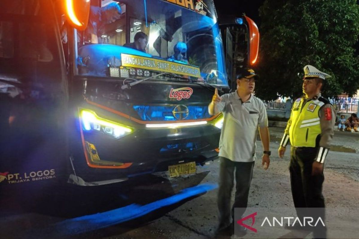 Dishub Kotim cek kondisi bus jelang libur Nataru