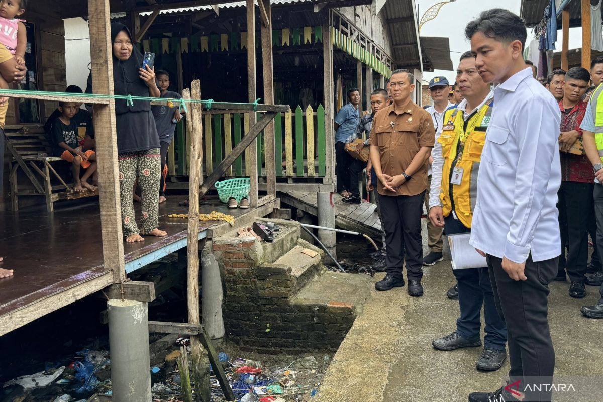 Wapres Gibran tinjau penataan kawasan pesisir Medan Belawan Bahari