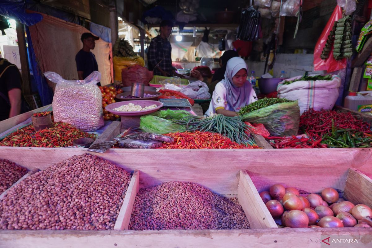 Jelang Nataru, harga bahan pokok di Pasar Mandonga Kendari melonjak