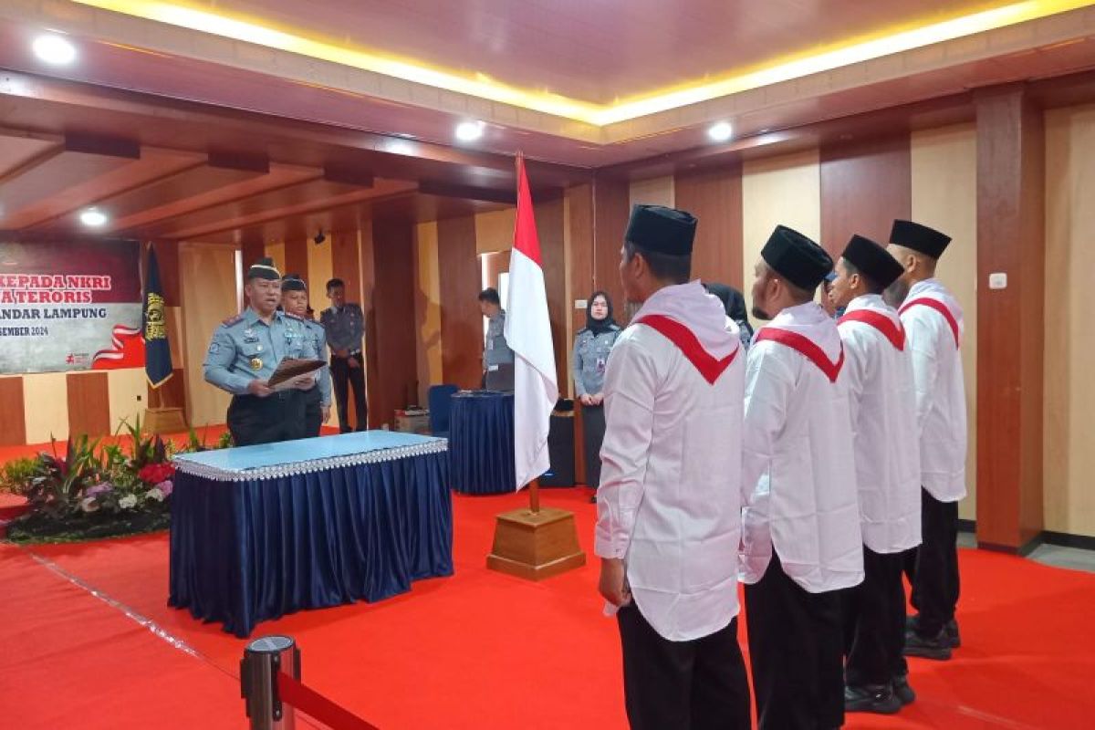 Empat napi terorisme ucap ikrar NKRI di Lapas Rajabasa