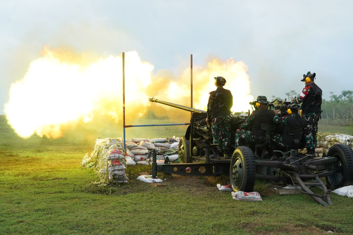 TNI AD gelar latihan perang senjata berat pemusnah pesawat di Aceh Utara