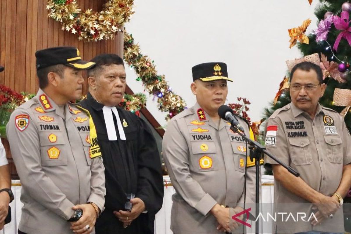 Kapolda Kalsel pantau 255 gereja pada malam Natal