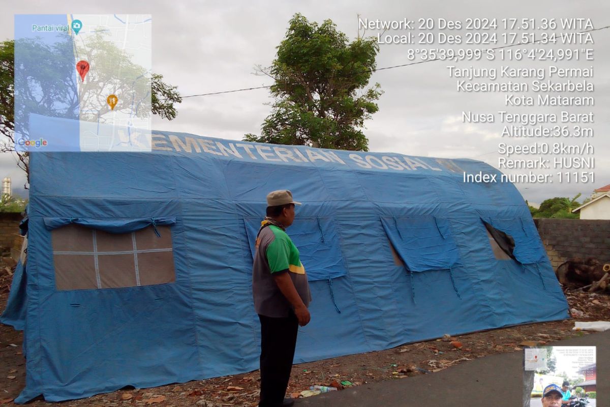 Tenda darurat disiapkan di Mataram antisipasi banjir rob susulan