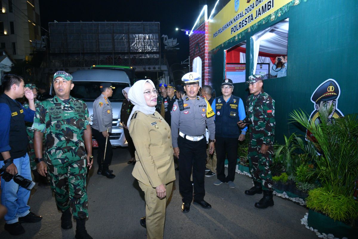 Pj Wali Kota Jambi tinjau gereja serta posko Natal dan Tahun Baru