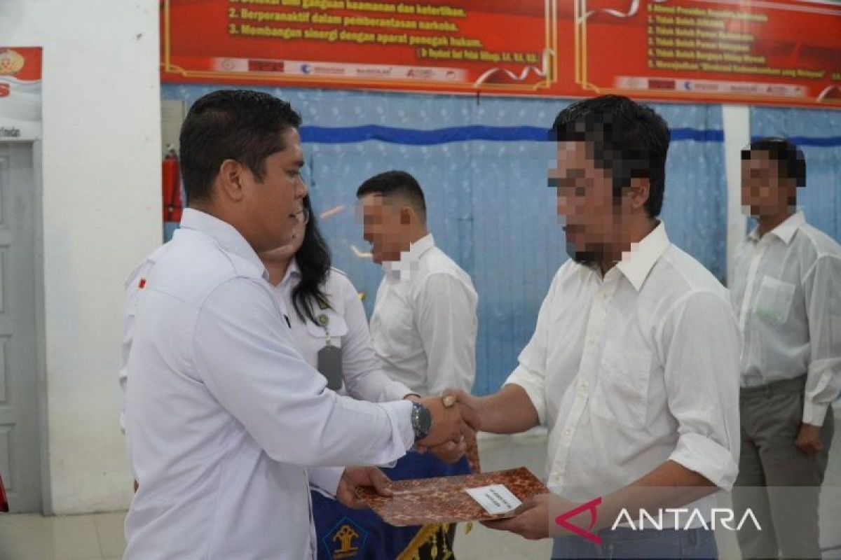 302 warga binaan Rutan Medan terima remisi Natal 2024, delapan orang langsung bebas