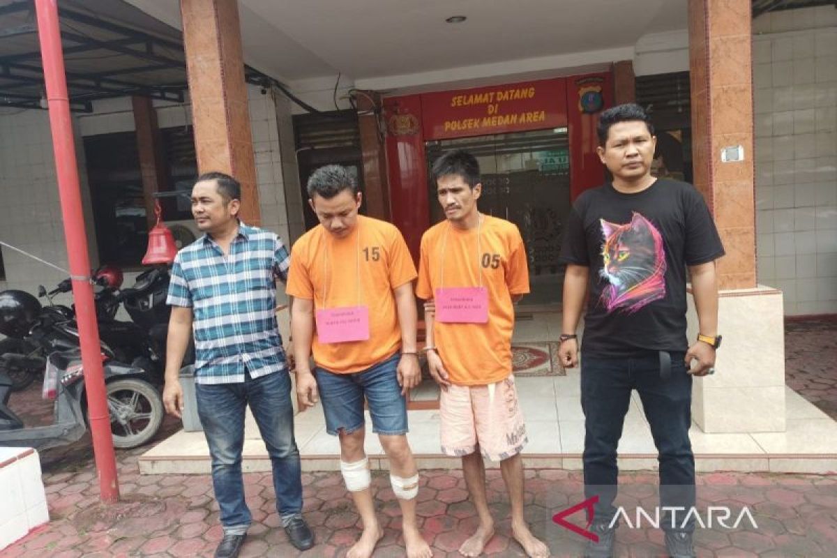 Polisi tangkap dua pelaku pembobol mesin ATM yang sering beraksi di Kota Medan