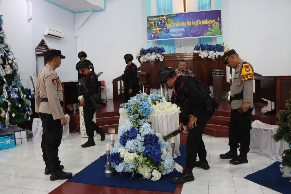 Polres Touna pastikan Ibadah Natal di gereja berjalan aman