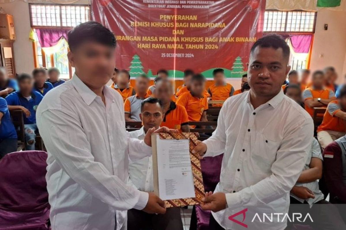 88 orang napi Rutan Tarutung terima remisi Natal