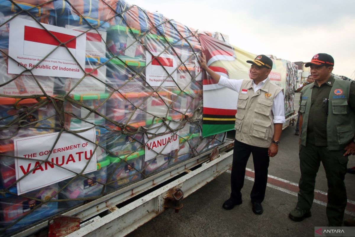 Pemerintah Indonesia terbangkan dua pesawat antarkan 50,5 ton bantuan ke Vanuatu