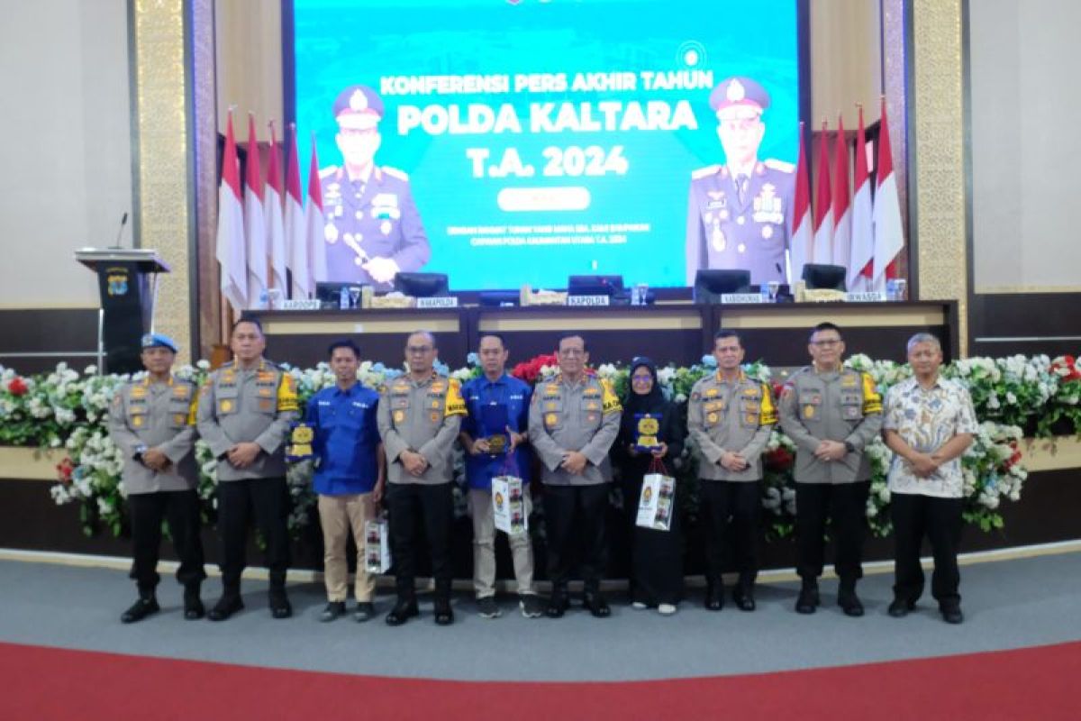 Konferensi Pers Akhir Tahun 2024 Polda Kaltara