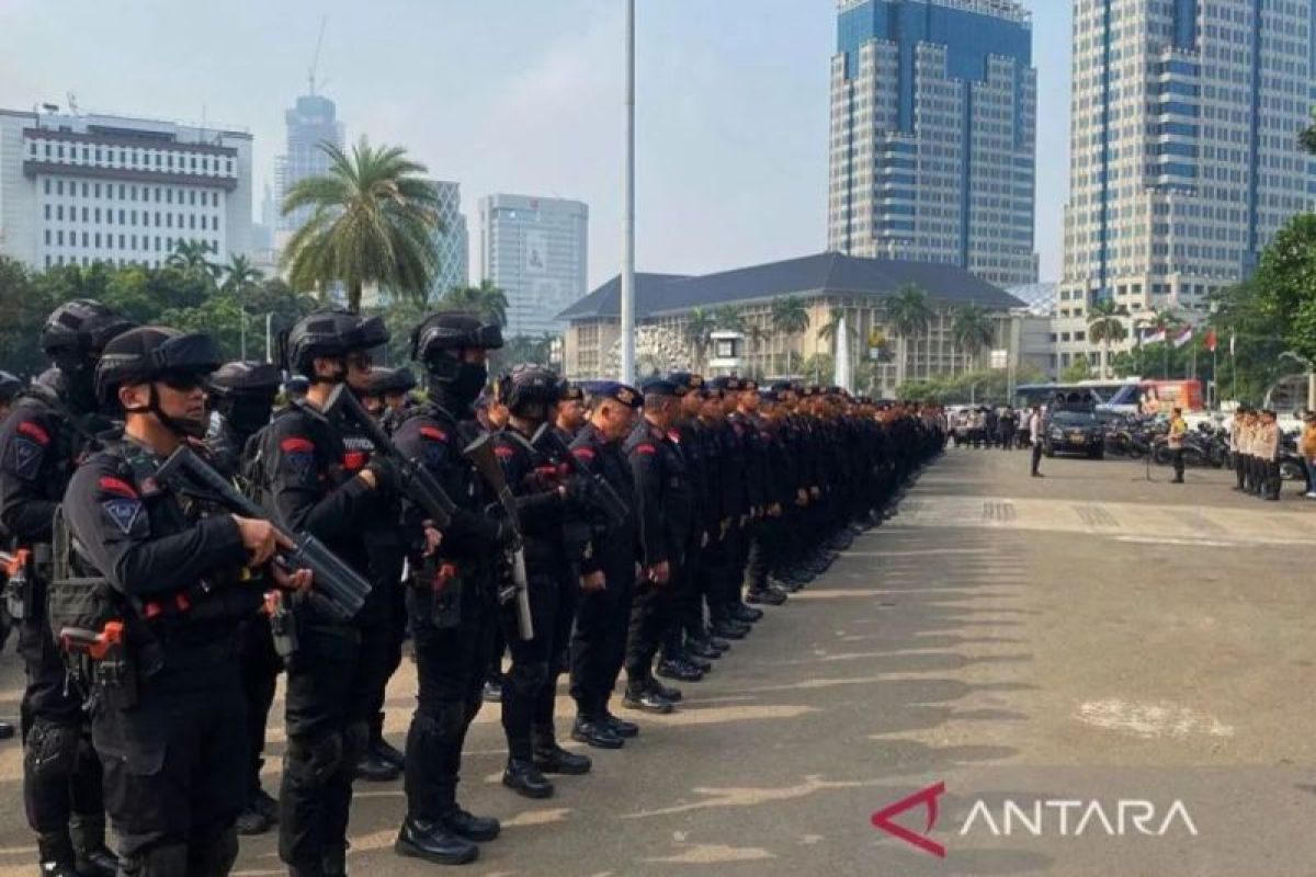 611 personel jaga aksi mahasiswa tolak PPN 12 persen di Monas