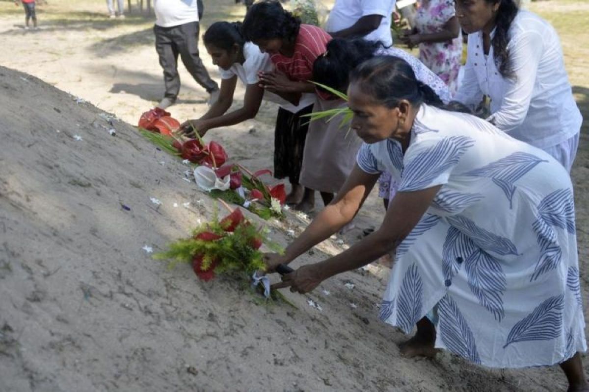 Sejumlah warga Sri Lanka kenang korban tsunami Samudra Hindia