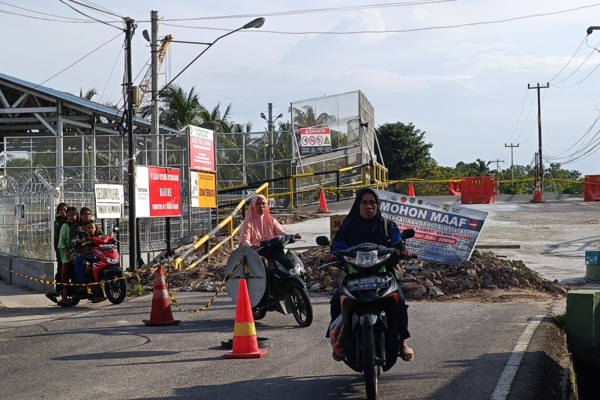 Akses Jalan Sudirman di Kecamatan Bukit Batu akan dibuka kembali