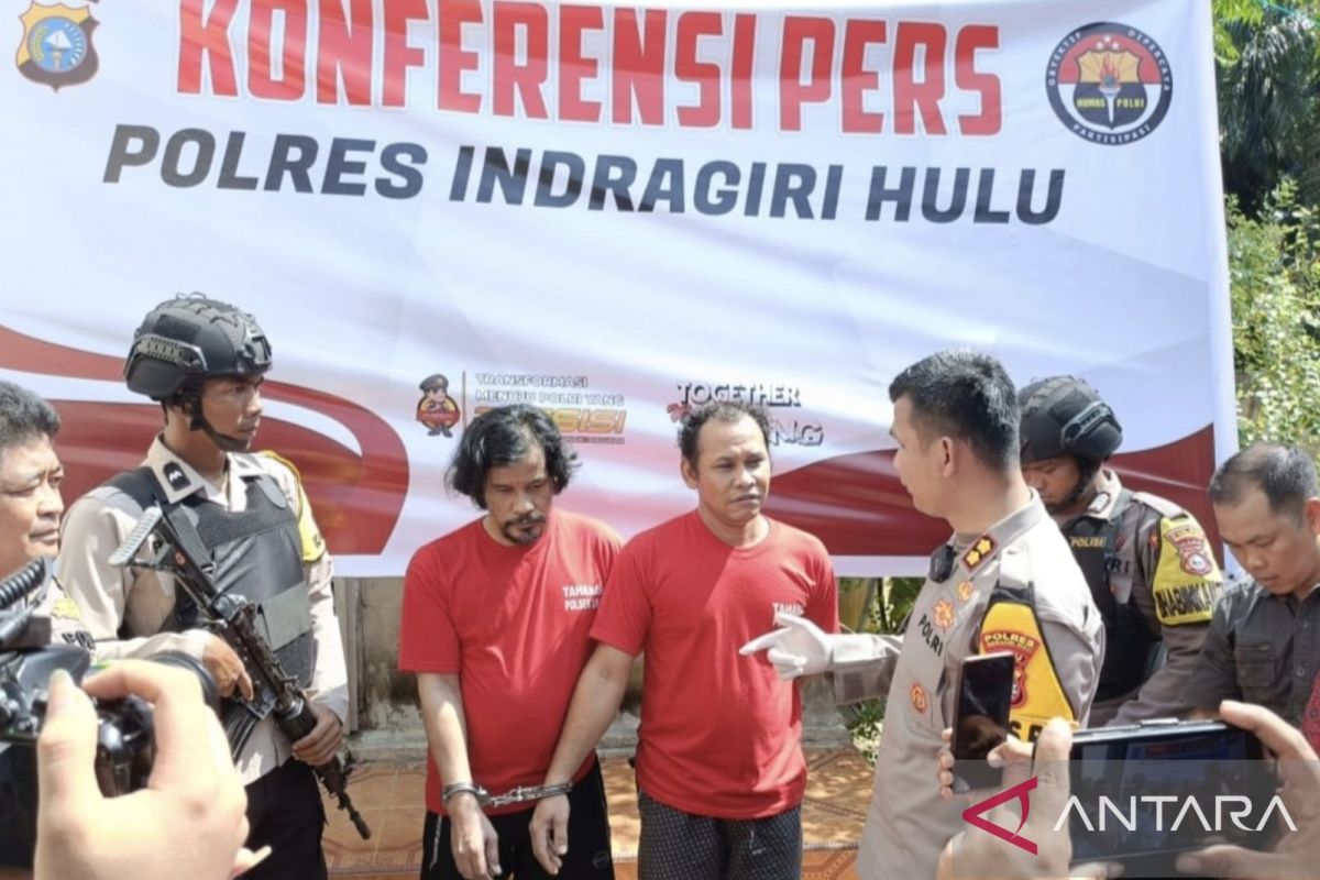 Dua tersangka penjual 8 kg sabu diciduk Polres Inhu