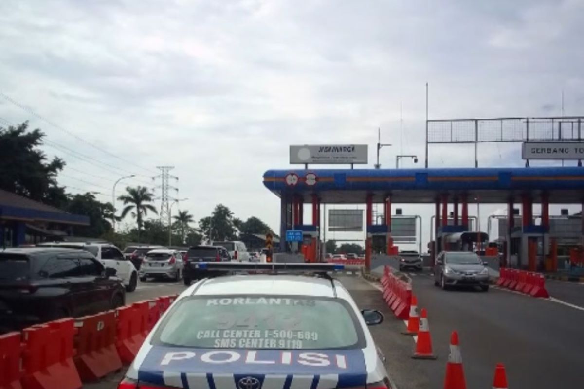 Tol Jagorawi arah Jakarta terapkan contraflow atas diskresi Kepolisian