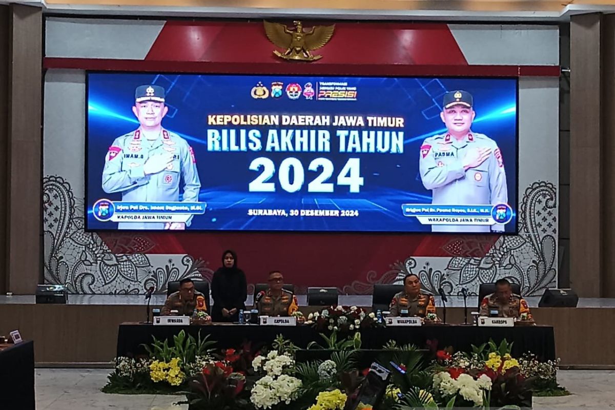 Selama 2024, Polda Jatim ungkap 819 kasus narkoba