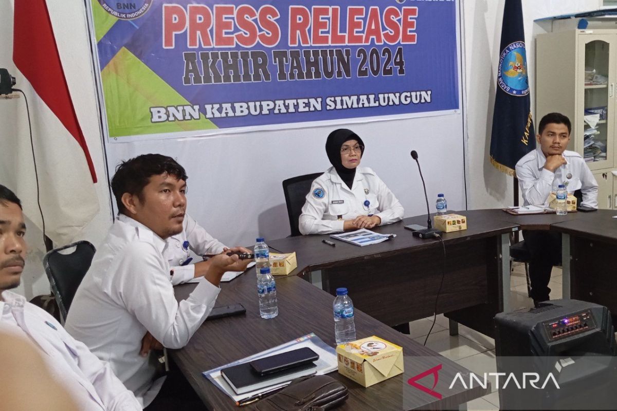 BNN Kabupaten Simalungun paparkan ini di pers rilis akhir tahun